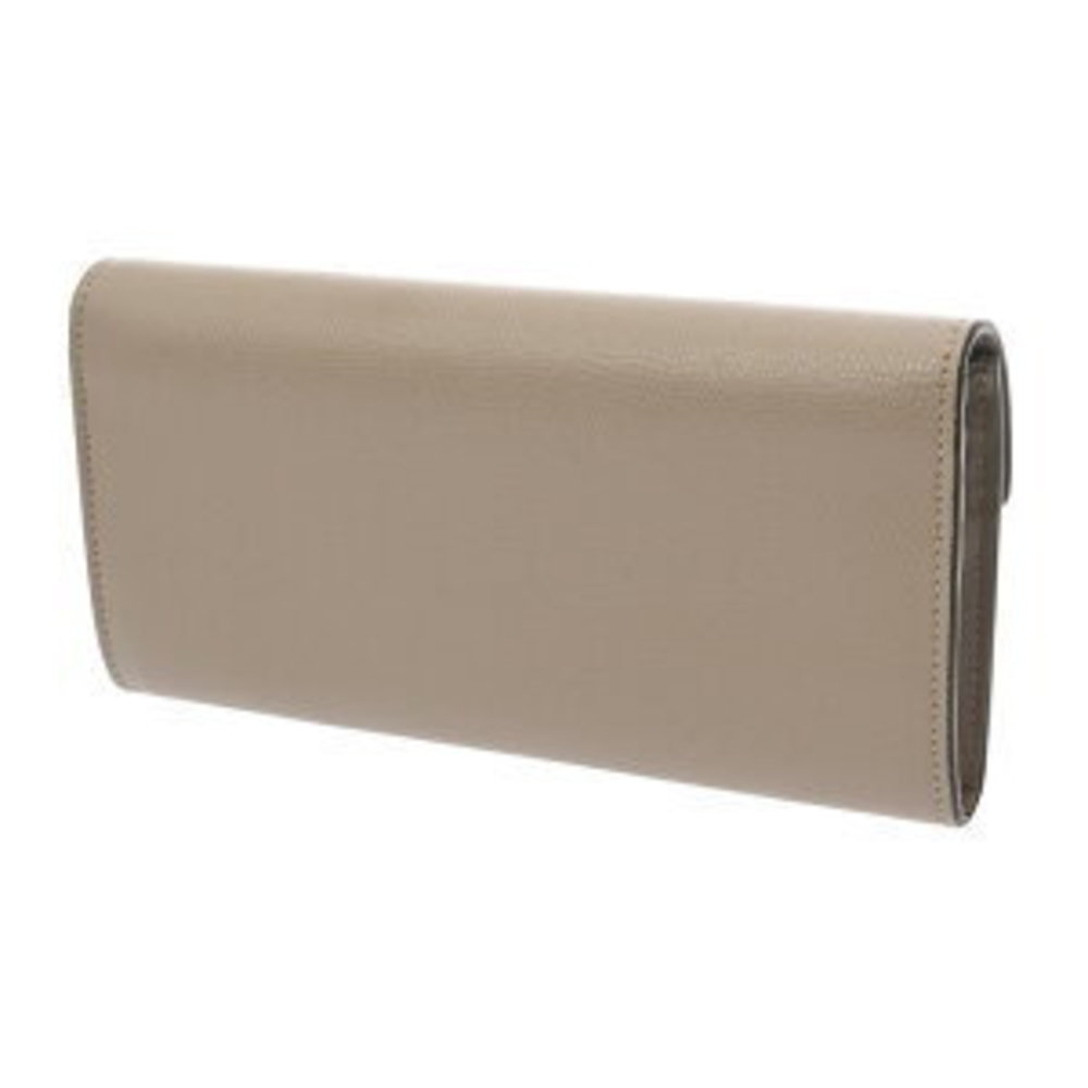 Fendi Long Wallet Greige Calf Leather - Picture 2 of 10